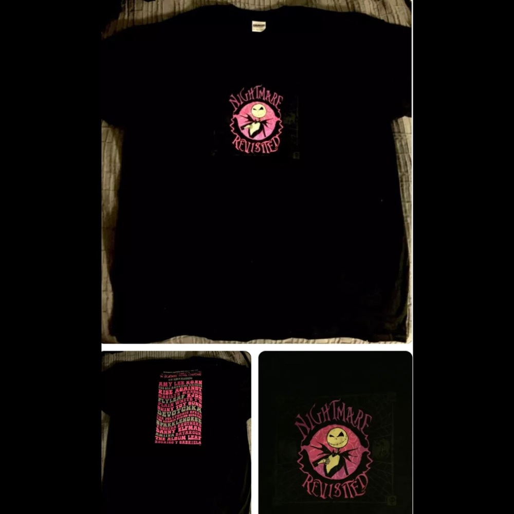 Nightmare Before Christmas Revisited 2008 Soundtrack Tshirt Men’s sz XL RARE NEW